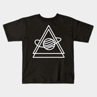 Space Triangle Design Kids T-Shirt